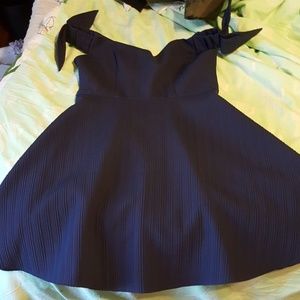 Navy Blue Topshop Dress